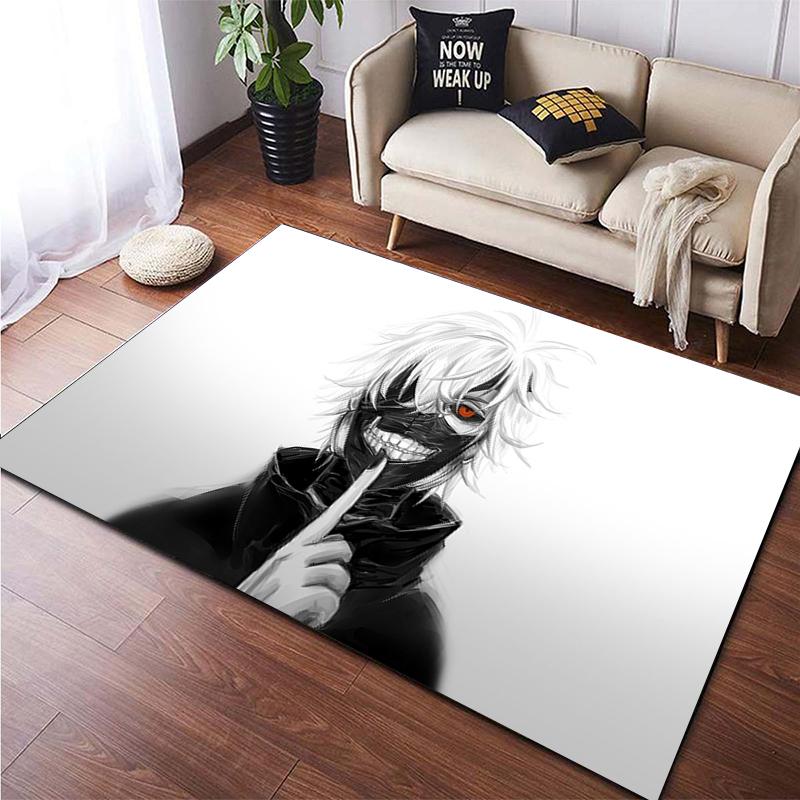 Benutzerdefinierter Tokyo Ghoul-Teppich. Dekorationsteppiche für Erwachsenen- und Kinderzimmer für Wohnzimmer-Heimdekorationszubehör