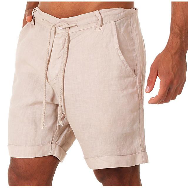 Bequeme Sommer-Herrenshorts mit feuchtigkeitsableitendem Stoff für Yoga und Fitness