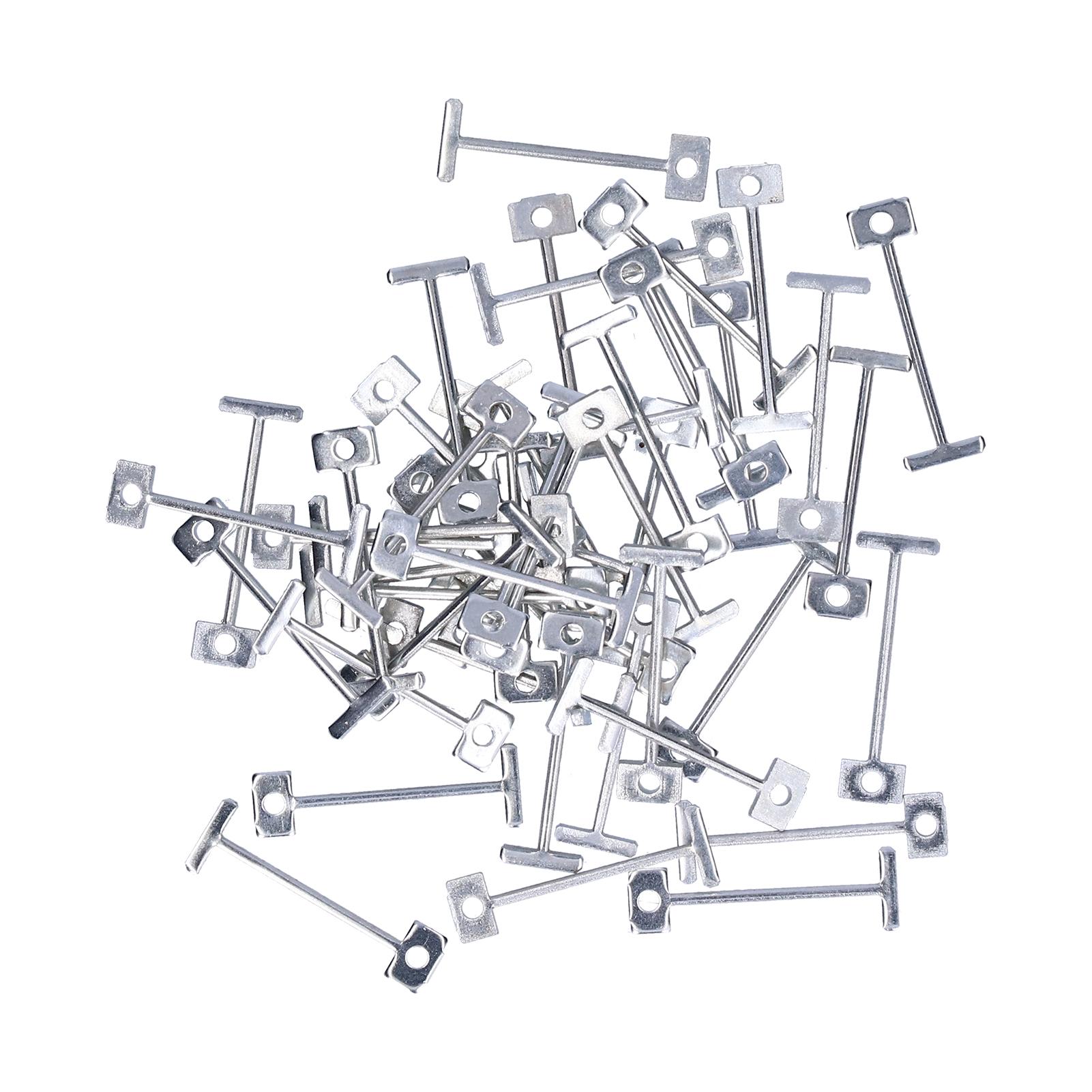 

50 Pcs T Pins Wear Impact Resistant Recyclable Compressive Wall Pin for Office Wall