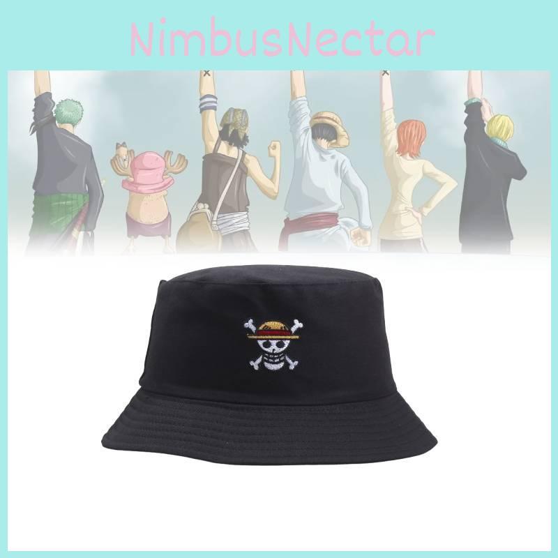 Piece Skull One Embroidered Unisex Breathable Double Sided Bucket Hat Summer