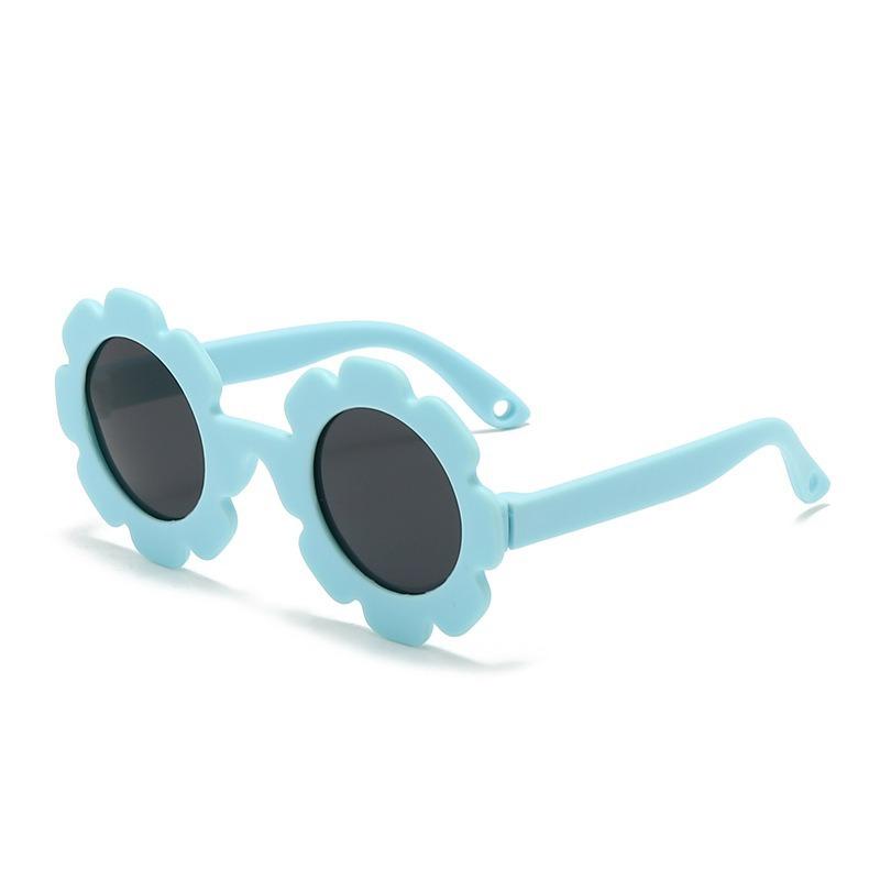 Children's sunglasses Girls' sunscreen glasses Sunflower flower cartoon boy's sunglasses Toddler baby photo props