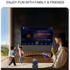 HY-300-PRO-KTV Mini Portable Projector Support 4K Full HD 1080P Video Android Projector Movie Home Theater Sound System