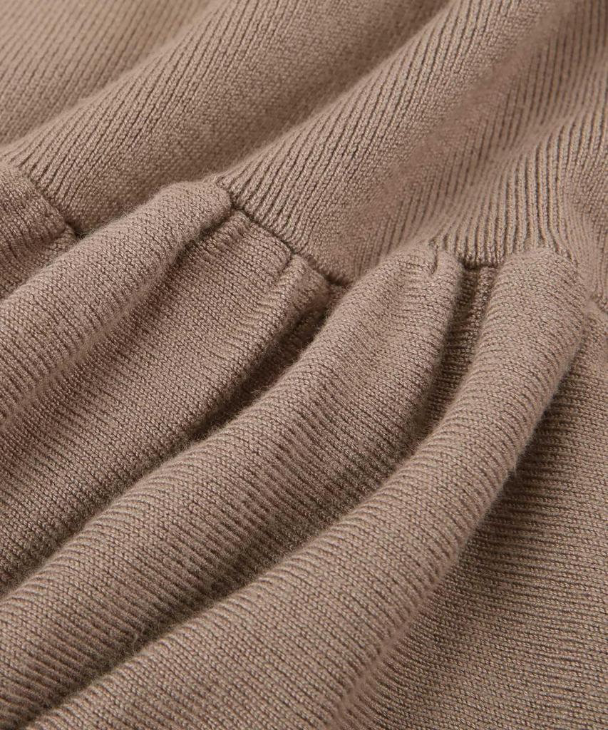 Yours BEXU1724 High Neck Gathered Peplum Size Gray Women's Knit, M,