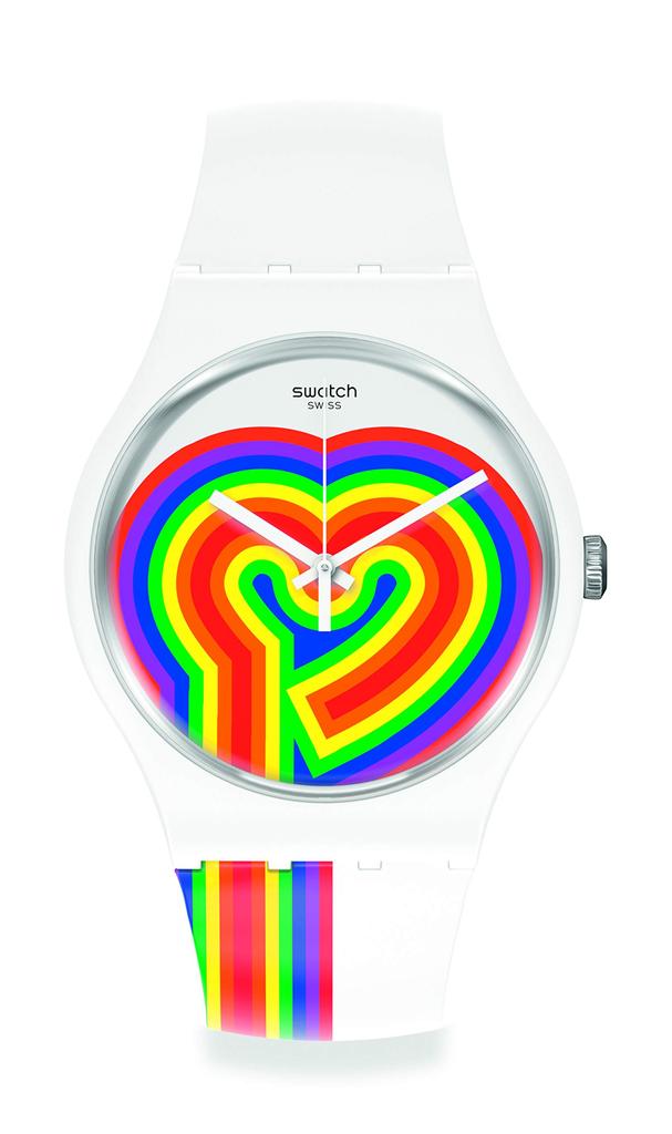 Swatch SWATCH DAY Wristwatch SUOW171 White VALENTINE'S