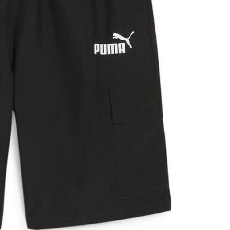 Puma Solid Color Breathable Mid Waist Casual Shorts Men shorts Black 682124-01