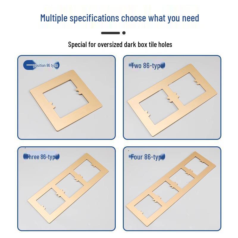 86 Typ Schalter Steckdose Dekorpaneel Unterlegscheibe zur Reparatur vergrößerter Fliesenlöcher