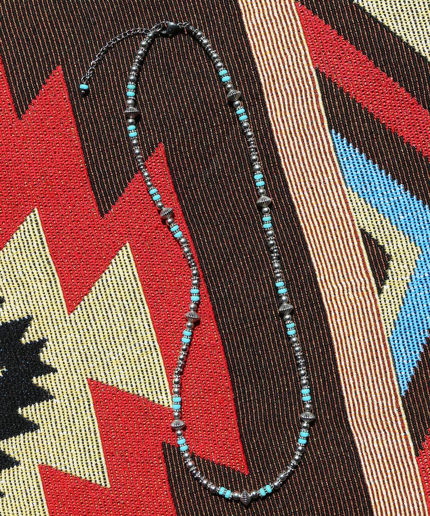 Knd Navajo Turquoise Bead Necklace