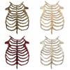 Chain Hollow Skeleton Hollow Bone Costume Prop Comfortable Skeleton Frame  Holiday Dress
