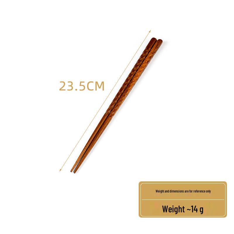 ZISIZ Wenge Wood Copper Head Chopsticks