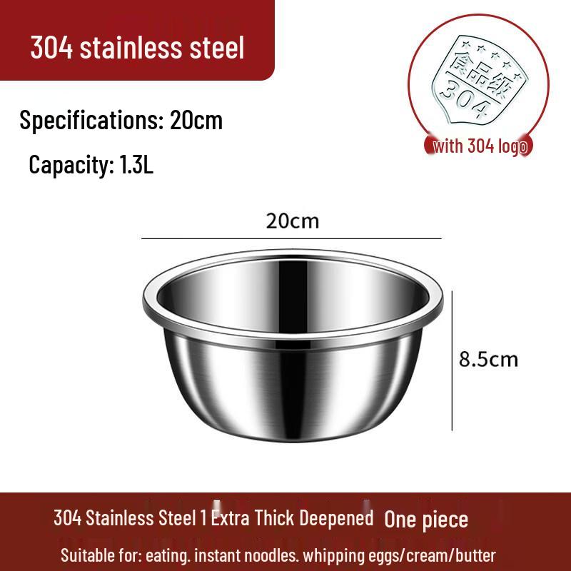 ZISIZ Food Grade Thick 316 Stainless Steel Basin
