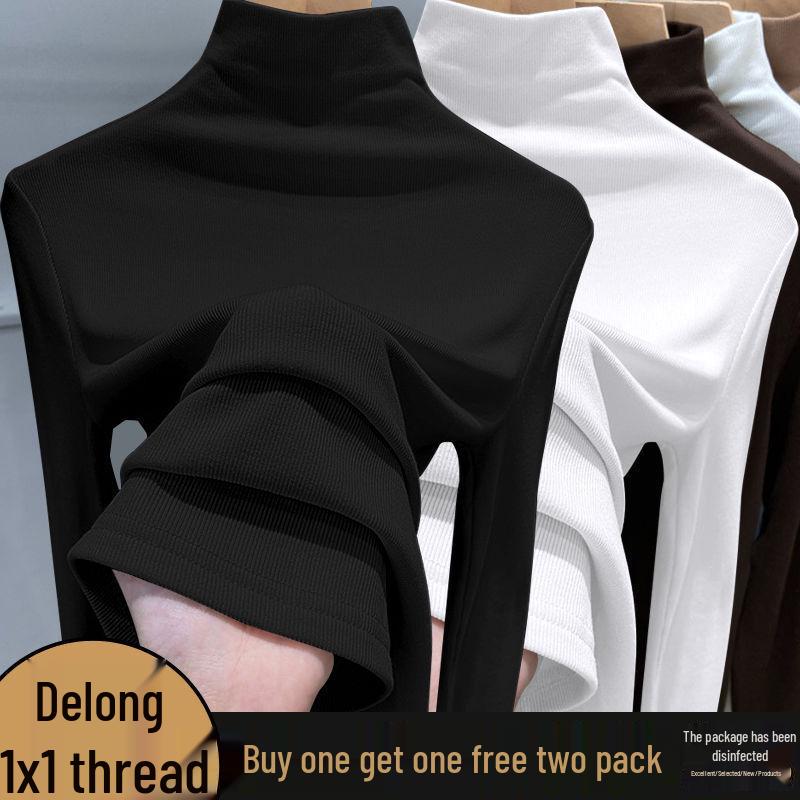 Women's Semi-High Neck Dralon Base Layer Top, Slimming & Warm for Autumn/Winter