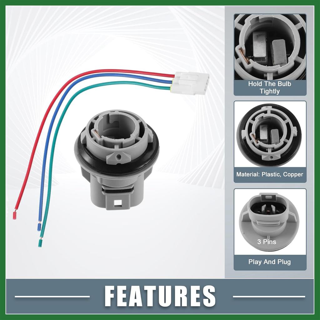 Motoforti Front Turn Signal Light Wiring Harness Socket Adapter 33302-SR3-A01 for Acura TSX 2011-2014 Long-lasting