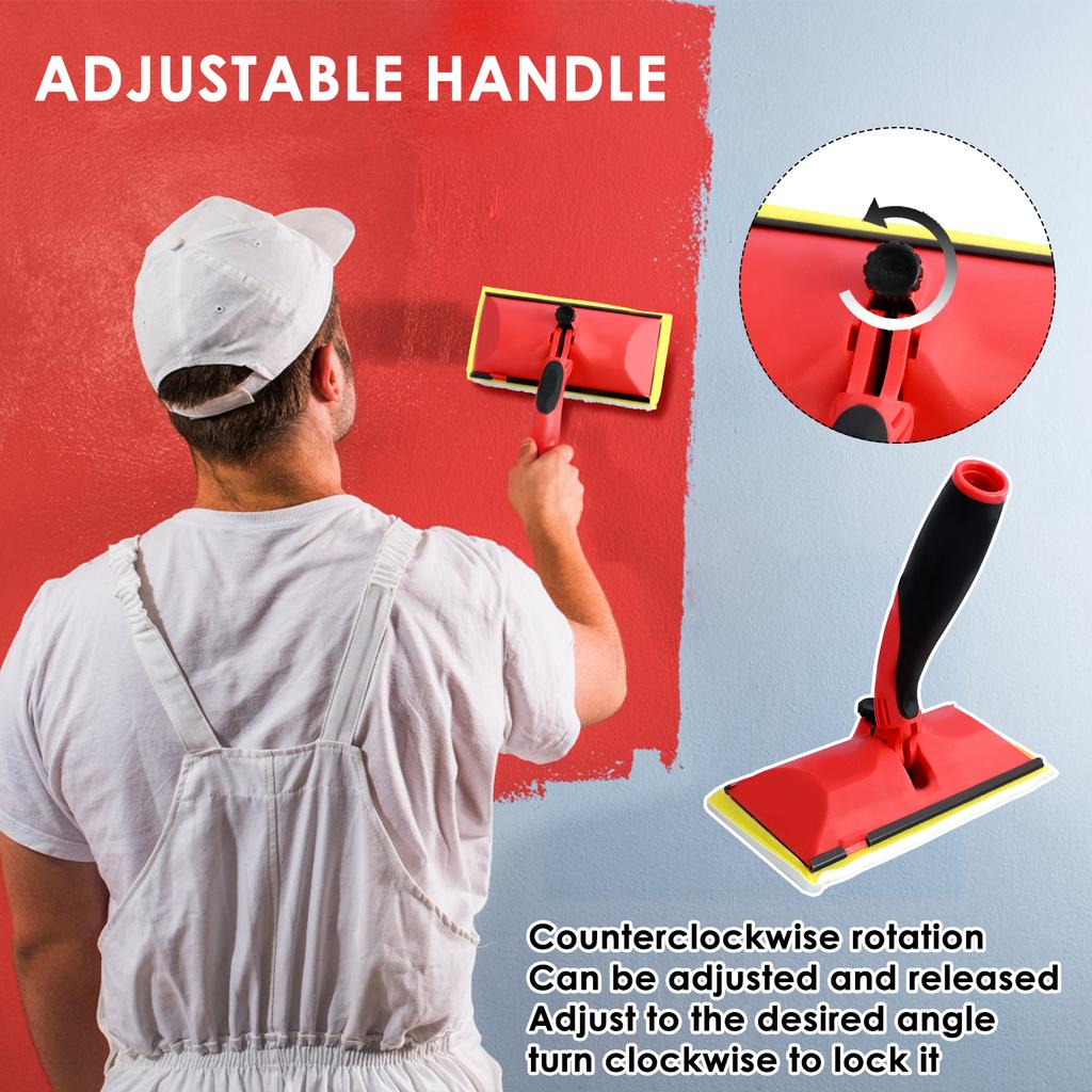 Paint Pad Applicator Corner Walls Ceilings Pad Painter Decorating Paint Pad Corner Painting Brush Color Separator Trimmer Tools