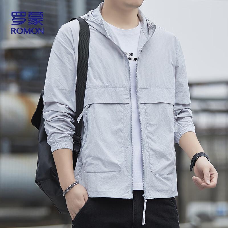 ROMON Men s Hooded Summer Sun Protection Jacket 2XL