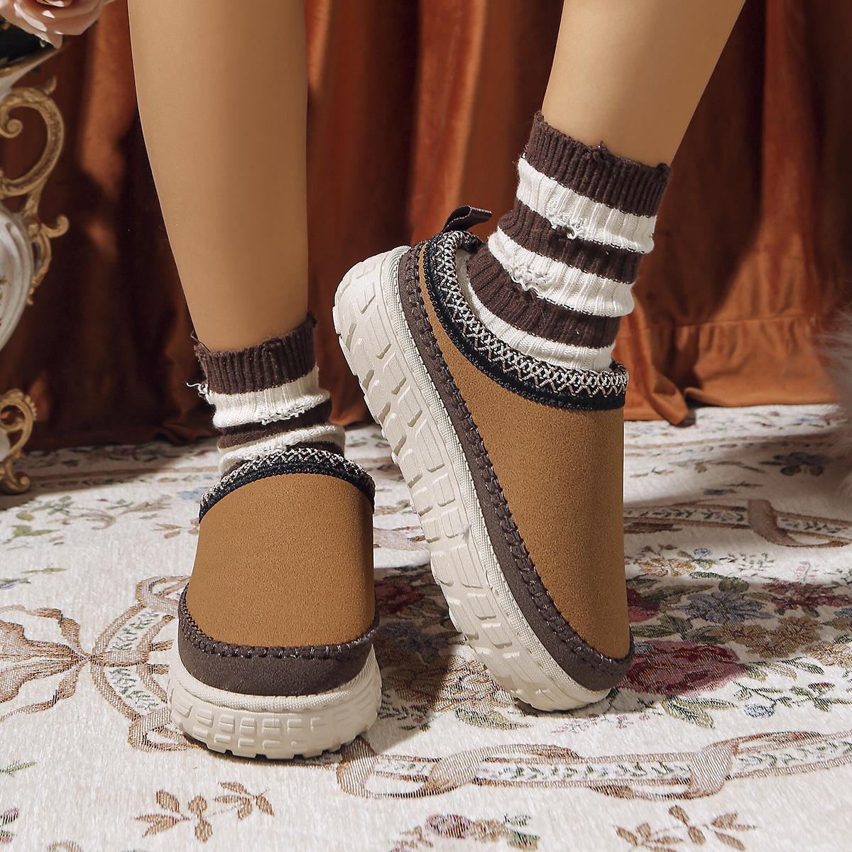 

Женская подкладка с мягкой толстой подошвой, увеличивающая рост, уличная, утолщенная, теплая, легкая, удобная, со штрипками, наземная хлопковая обувь, зимние ботинки, тапочки 41 верблюд