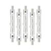 5 Pack R7s 118mm 300w 230v,r7s Halogen Linear Bulb, Dimmable Halogen Lamp For Construction Wo