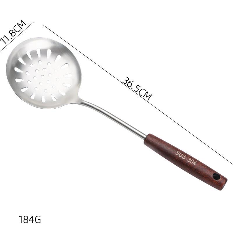 Yoshida Artisan 3-Piece Wooden Handle Stainless Steel Kitchen Utensil Set