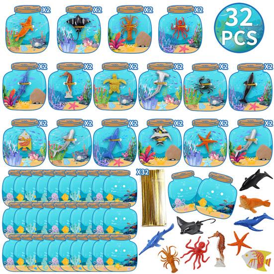 

Прекрасные Валентинки Обменные Карты Красочный Принт Праздник Подводной Жизни