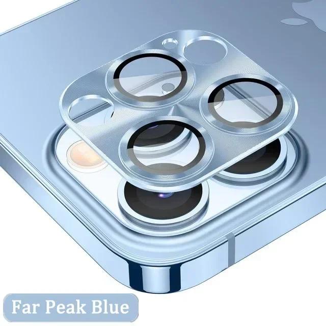 2PCSMetal Camera Lens Protector Glass For iPhone 14 11 12 13 15 Pro Max Back Lens Protective Film For iPhone 15 14 Plus 12 13 Mini