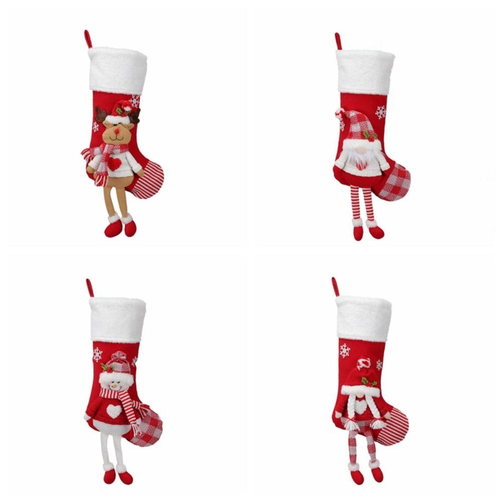 

Three Dimensional Christmas Stocking Large Capacity Xmas Tree Hanging Ornaments Kid