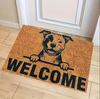 Sturdy Bulldog Pattern Welcome Mat Non Slip Easy To Clean Machine Washable Indoor Outdoor Door Mat Suitable for Home Decoration