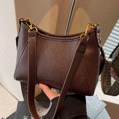Korean Niche Retro Bag Women's 2025 New High-end Versatile Commuter Bag Fashionable Shoulder Messenger Bag