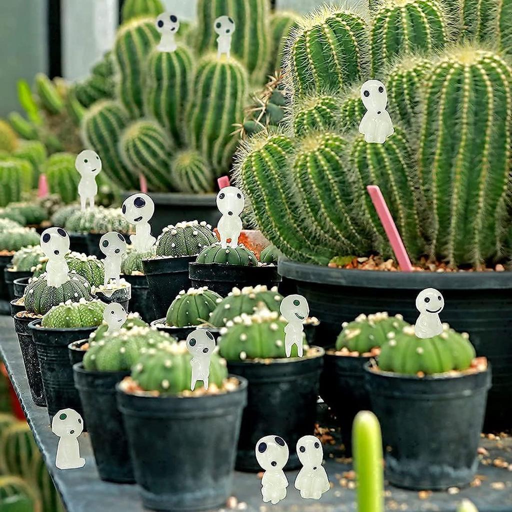 Set of 10 Luminous Tree Elf Resin Tree Elf Fairy Movie Character Cute Collectible Luminous Micro Landscape Garden Decorations for Garden Glow in the