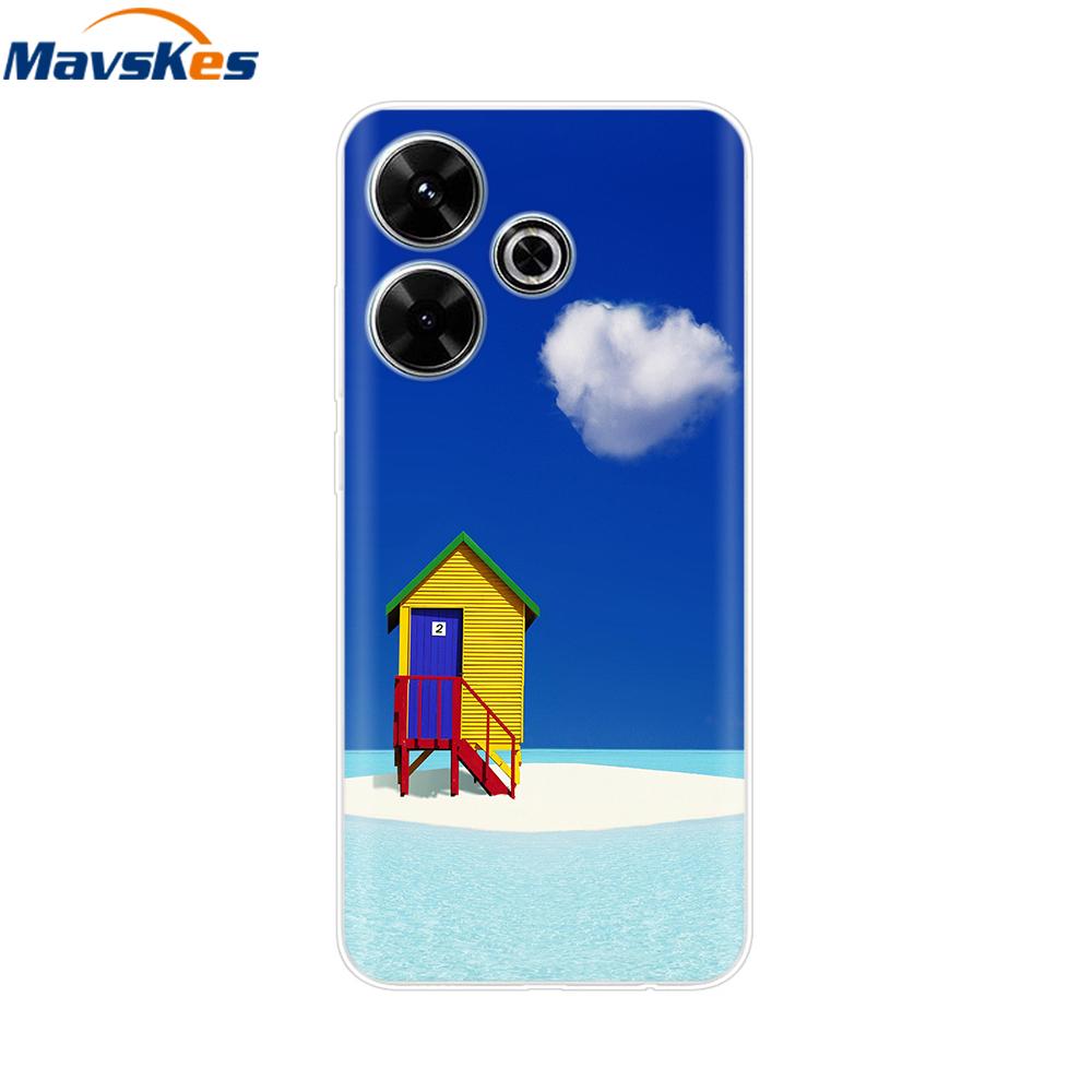 Case for Xiaomi Poco M6 4G Capa For Funda de teléfono Redmi 13 4G Back Cover For Etui Xiaomi Redmi 13 PocoM6 4G Phone Coque Para