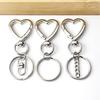 6-12Pcs Metal Heart Shaped Clasp Zinc Alloy Love Keychain Hook Buckle Ejection Buckle DIY Bag Toy Pendant Connecting Accessories