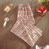 Summer 2026 Women's High-Waisted Plaid Wide-Leg and Straight-Leg Pants
