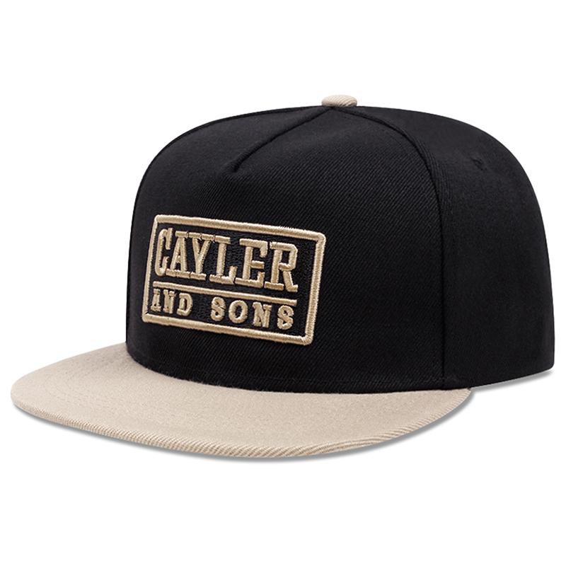 

2025 Simple Creative New CAYLER Embroidered Outdoor Leisure Daily Sports Sunshade Hat Flat Edge Baseball Hat Street Hip Hop Hat кофейный