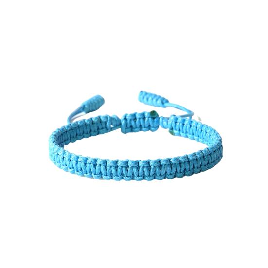 Unisex Hand Rope Adjustable Handmade Braided Solid Color Thick Anti-break Lightweight Stackable