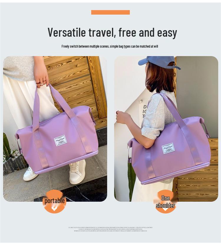 Large Capacity Yoga & Fitness Sports Bag with Dry/Wet Separation & Customizable Logo