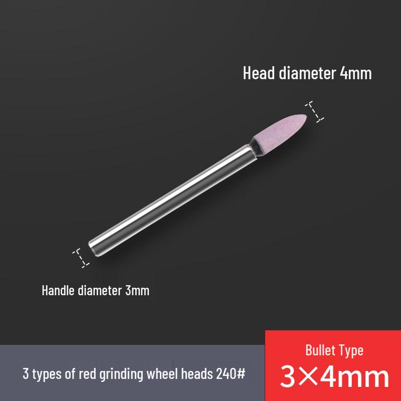 240# 3mm Fine Ceramic Flint T-Shaped Cylindrical Grinding Head for Electric Sanding