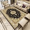 Black Classical Carpet Black Retro Style Living Room Bedroom Rug Antiskid Washable Dining Room Bedside Floor Mat Customizable