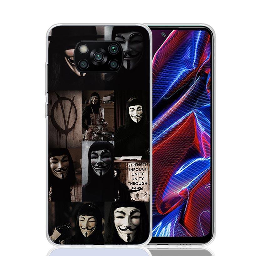 

Anonymous V Mask Case Phone Cover for Xiaomi Redmi Note 10 9 9S 8 8T 7 5 Pro Mi 12T 11T 10T 9T 12 11 Lite A3 A2 Trend Fundas Mi Xiaomi Mi A2 (6X)