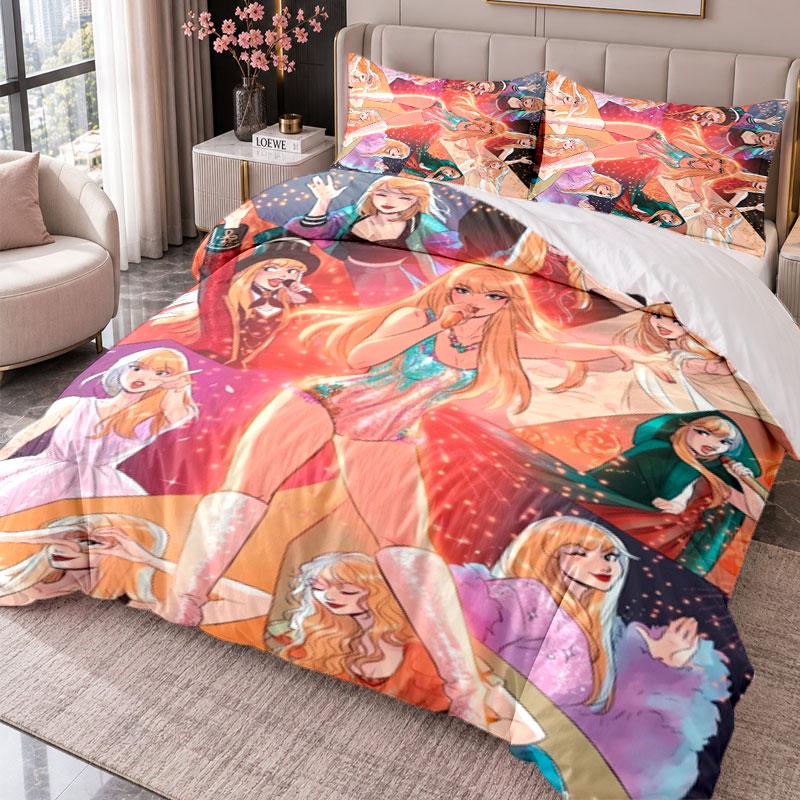 Taylor Swift 3Pcs Bedding Set Duvet Cover With Two Pillowcases For Bedroom Home Decoration
