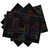 Set - 50 Sheets of Scratch-Off for Kids Crafts, Party Games, Halloween, Back To School, Christmas & Birthday Gifts