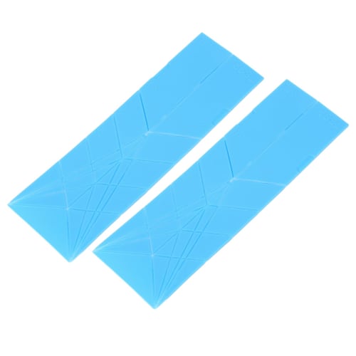 

Polygon Measuring Spoons, 2 Large Flat Measuring Spoons for Cooking (Blue)