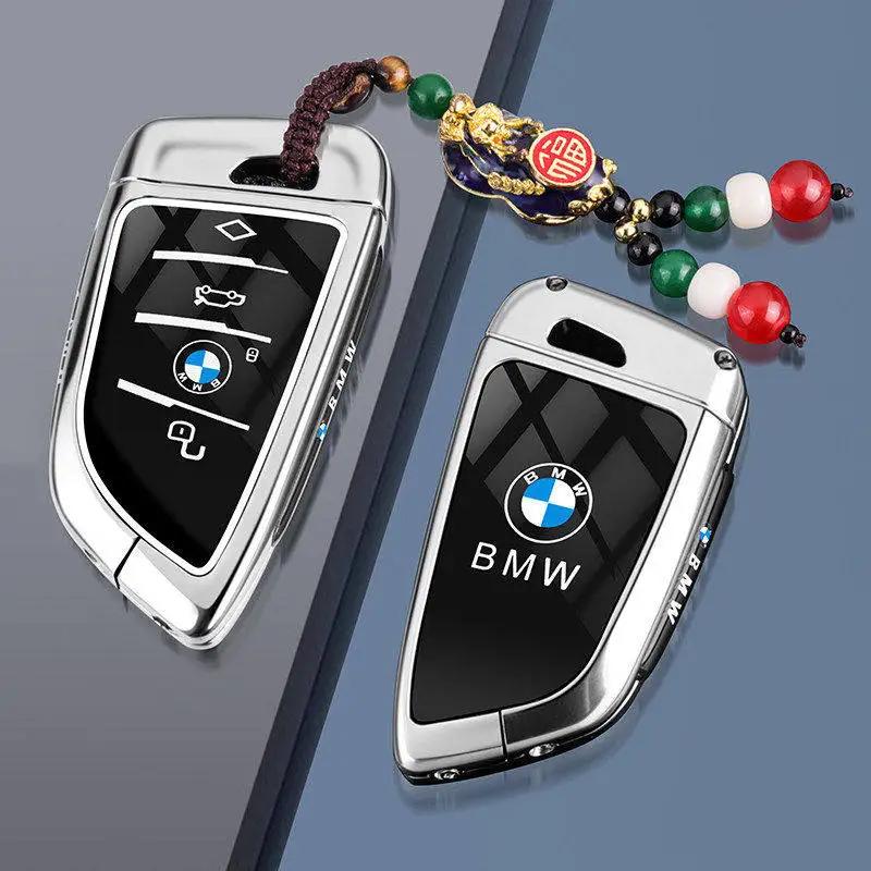 Funda de aleación de Zinc para llave remota de coche, para BMW F10 F20 F30 G20 G30 X1 X3 X5 X6 X7 1 3 5 6 7 G11 F15 F48 M3 M5 FY3