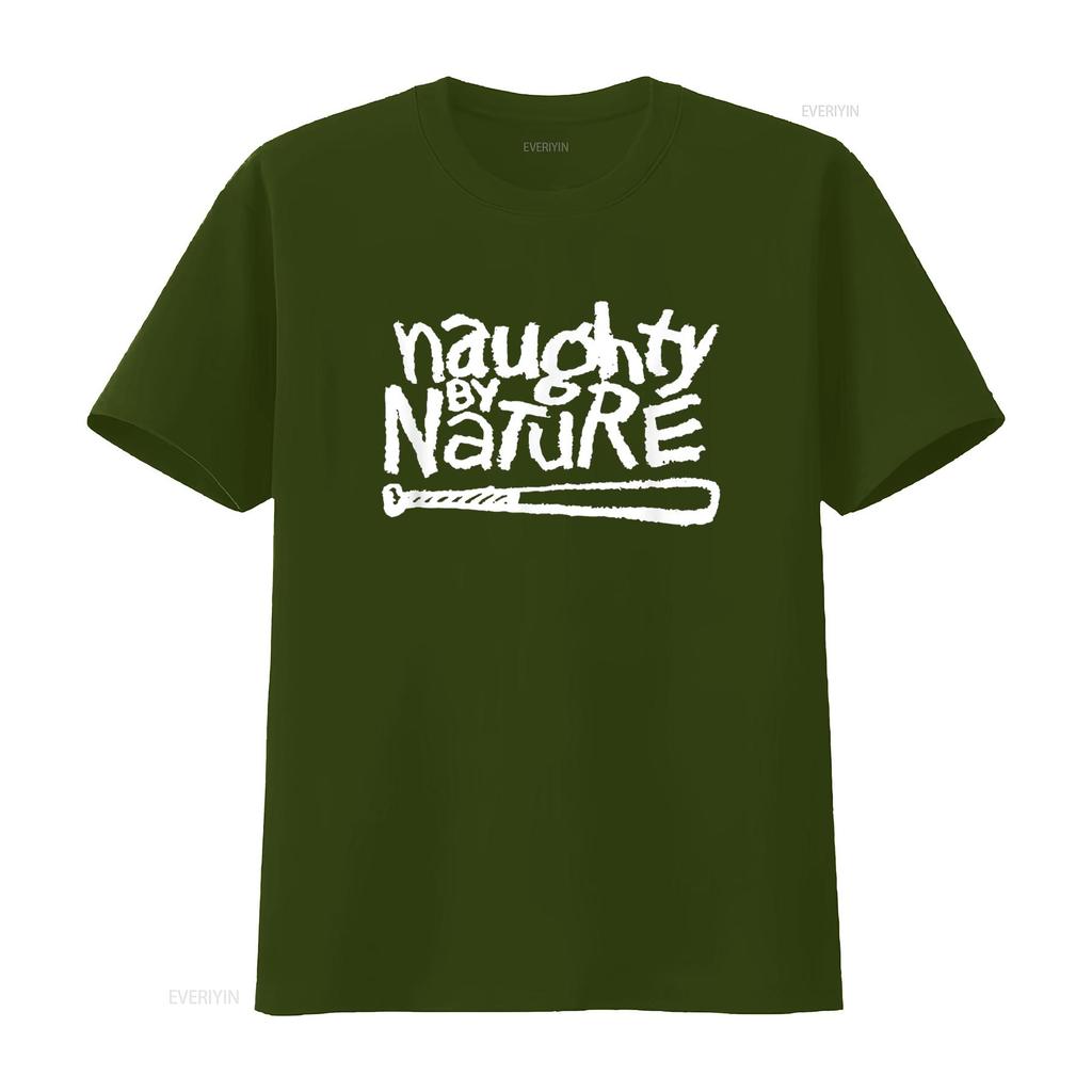 Naughty By Nature Weißes Klassisches Logo T-Shirt Vintage Gewaschen Atmungsaktiv Mode Mann Lässig Stilvoll Vielseitig Grafik Weich