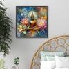 Buddha 5D DIY Full Drill Round Diamond Painting Kit for Home Wall Decor