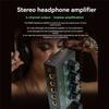 ABUO-4 Channel Low Noise Stereo Audio Amplifier Professional Headphone Amplifier For Sound Mixer PC Guitar