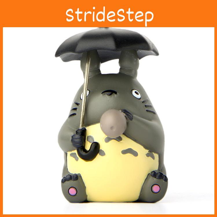 My Resin Cartoon Neighbor Totoro With Umbrella Design Miniature Decor Garden