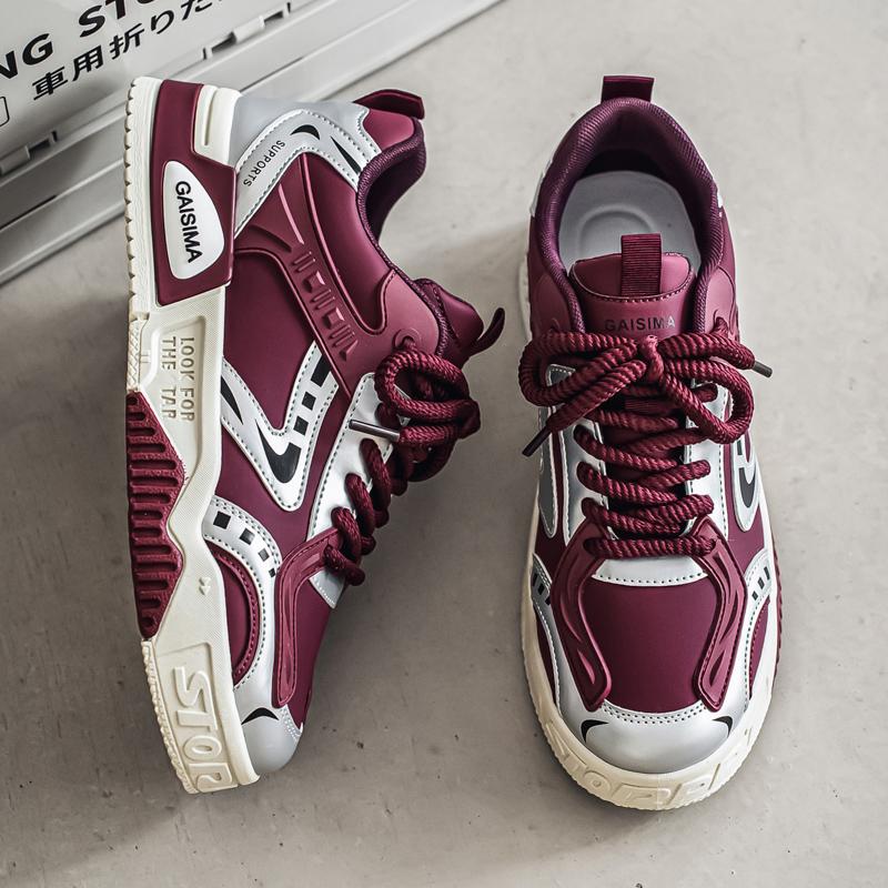 New Men's Classic Fashion Low Top Thick Sole Skateboarding Shoes Comfortable Soft Sole Basketball  Sneakers