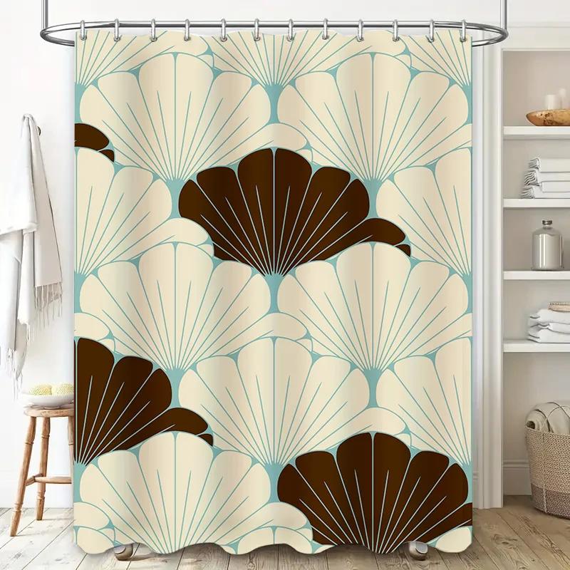 Unique Pattern Shower Curtain Set Modern Bath Decor for Home Bathroom Waterproof Quick-Drying Fabric Multiple Size Options Avail