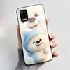 Case For LG K52 Q52 K62 Phone Case Luxury Cute Love Rabbit Funny Ultra Thin Slim Soft Black TPU Silicone Protective Back Cover