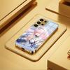 Phone Case For Samsung S26 S25 S24 S23 S22 S21 Plus Ultra Note20 Electroplated glass Phone Case Wuthering Waves AEMEATH