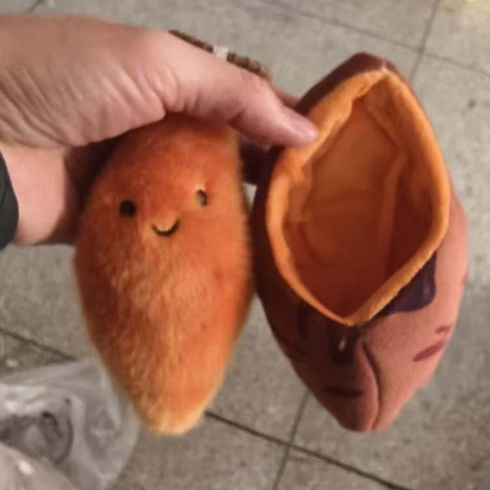 Soft Sweet Potato Keychain Cartoon Plush Doll Key Ring Roasted Sweet Potato Pendant  Friends