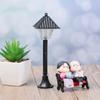 Resin Craft Micro Landscape Fairy Garden Street Lamp Figurine Miniatures Streetlight Road Light Model